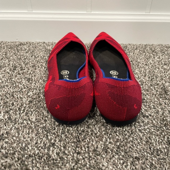 Rothy’s Red Camo Knit Pointed Flats - Picture 3 of 5